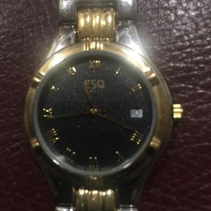 SOLD!!  ESQ Stainless Steel SilverGold Watch